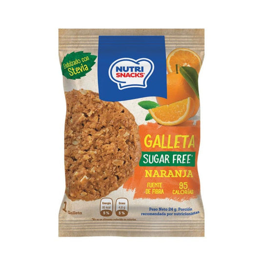 GALLETA SIN AZUCAR SABOR NARANJA NUTRI SNACKS 24 G