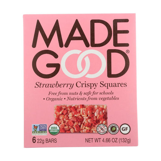 BARRAS CRUJIENTES ORGÁNICAS FRESA MADEGOOD 132 G