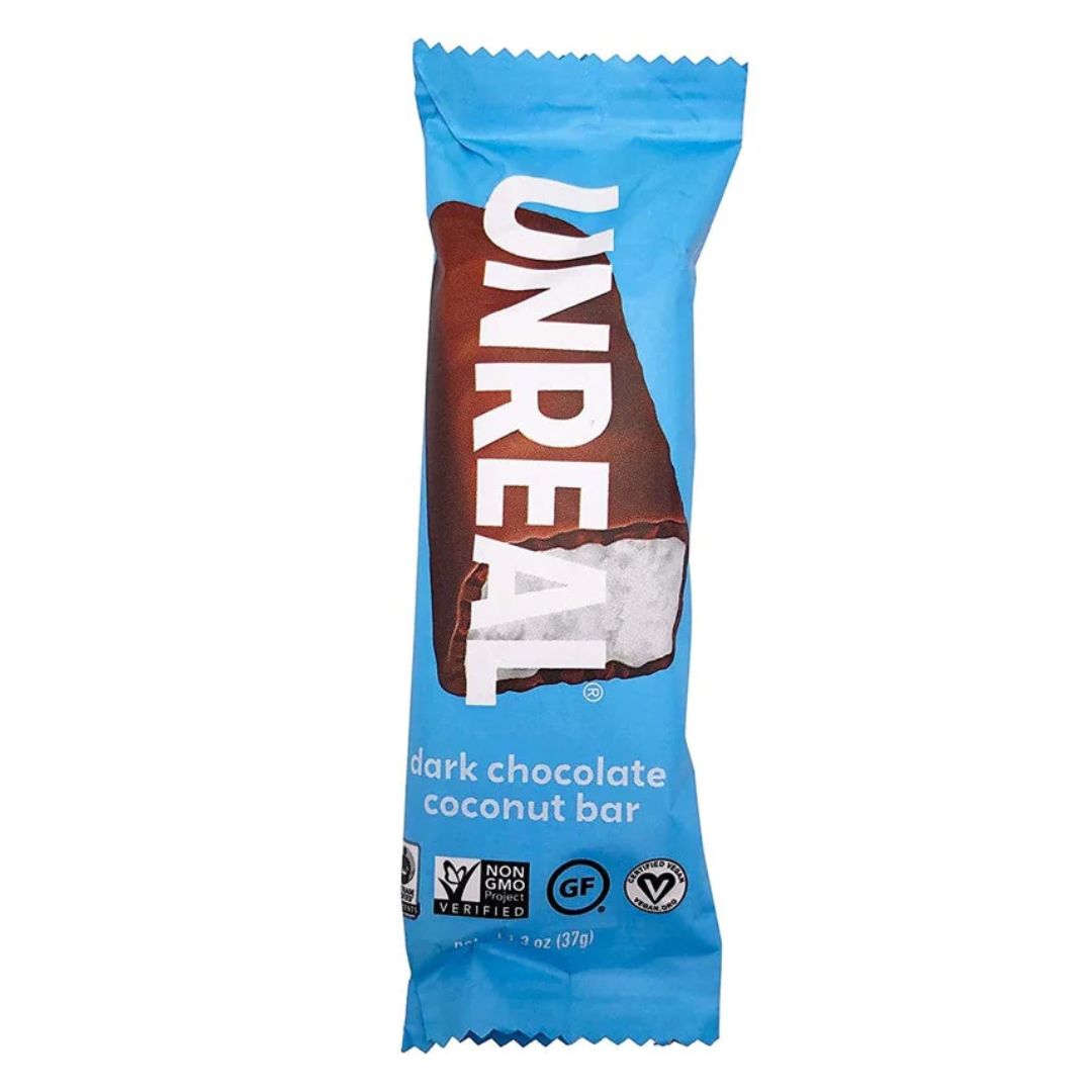 BARRA DE CHOCOLATE OSCURO CON COCO UNREAL