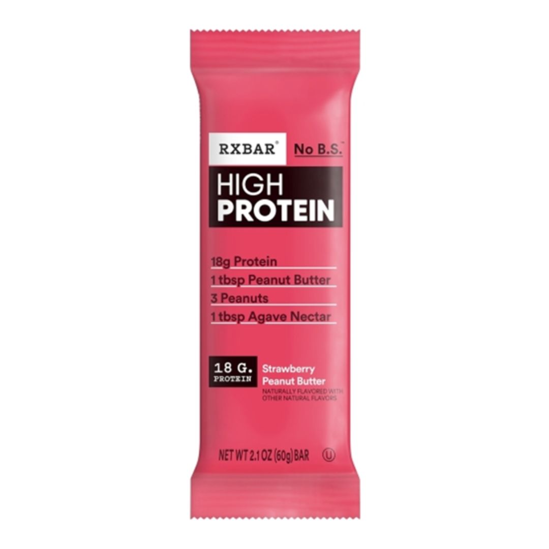 BARRA DE PROTEÍNA SABOR FRESA Y MANTEQUILLA DE MANÍ RXBAR