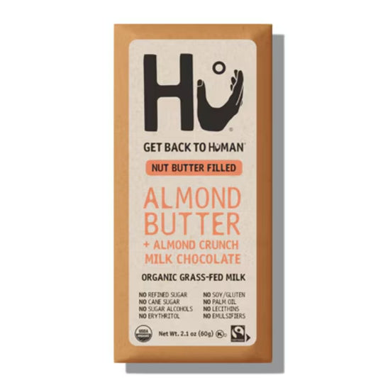 BARRA DE CHOCOLATE CON LECHE OG2 Y CRUJIENTE DE ALMENDRAS HU