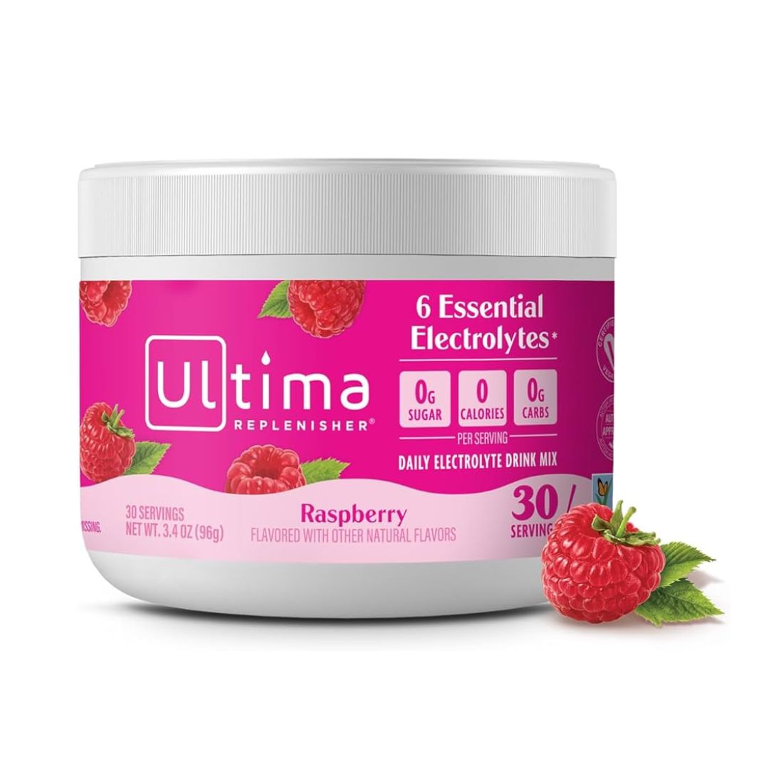 POLVO DE ELECTROLITOS SABOR FRAMBUESA LATA ULTIMA REPLENISHER