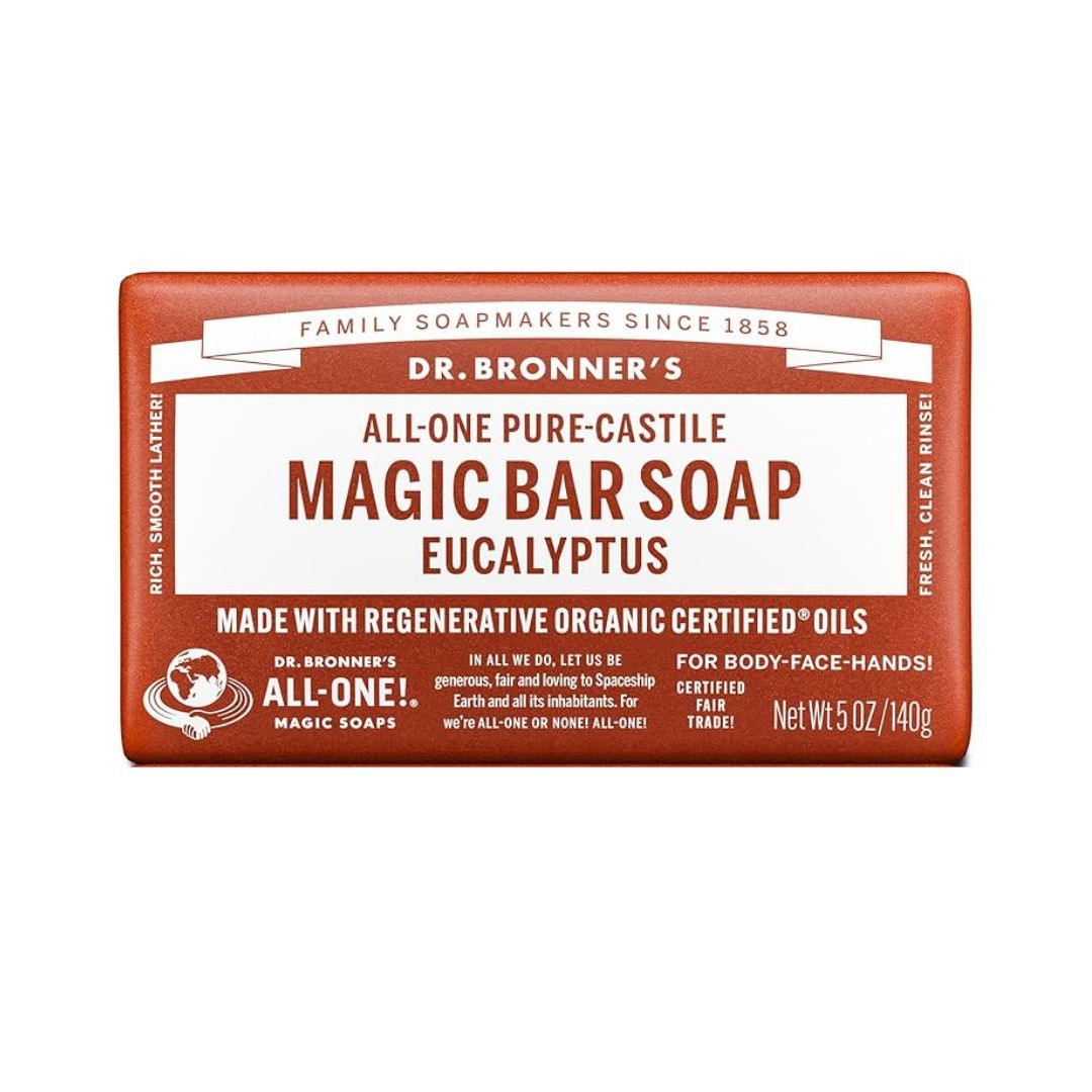 JABON DE EUCALIPTO BARRA DR. BRONNERS 140 GRS