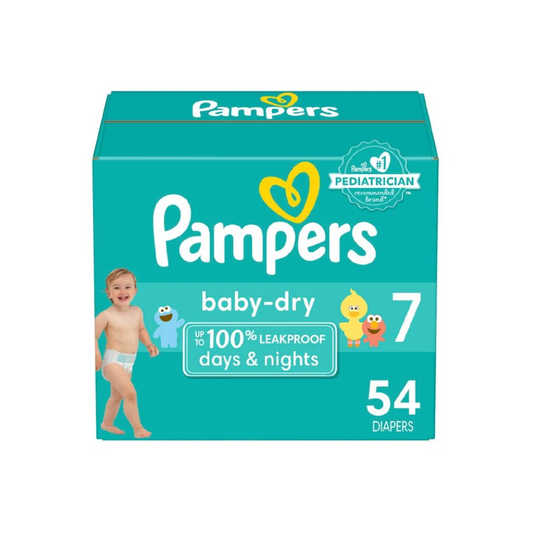 PAMPERS BABYDRY SUPER TALLA 7 54 UND
