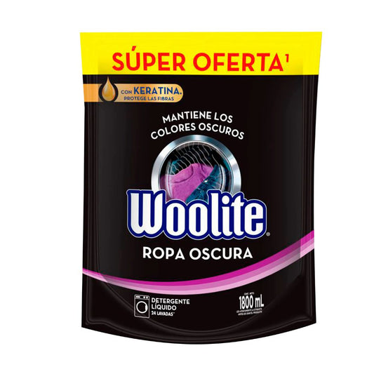 WOOLITE ROPA OSCURA CON KERATINA 1.8L