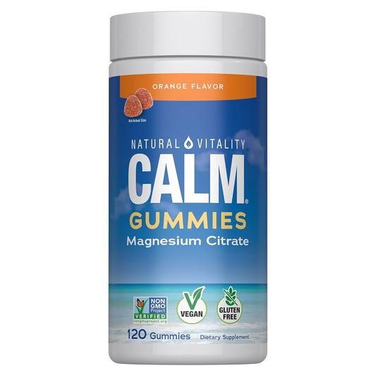 GOMITAS DE MAGNESIO Y NARANJA NATURAL VITALITY 120 UND