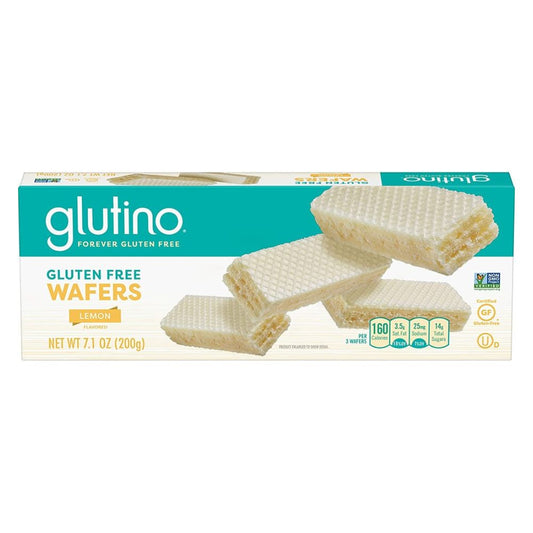 GALLETA WAFERS LIMON GLUTEN FREE GLUTINO 7 OZ