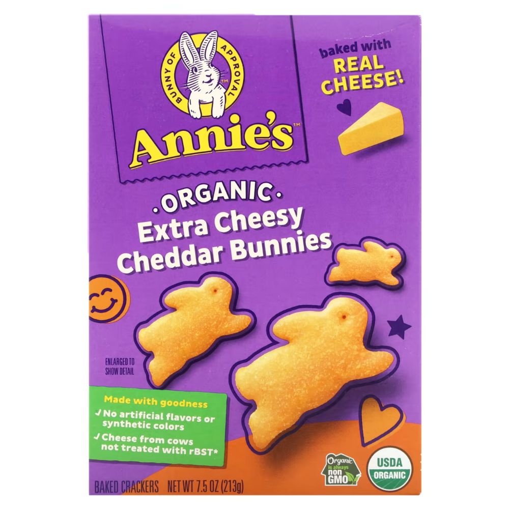 GALLETAS EXTRA CHEESY CHEDDAR BUNNIES ANNIE'S 7.5 OZ