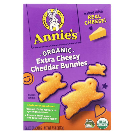 GALLETAS EXTRA CHEESY CHEDDAR BUNNIES ANNIE'S 7.5 OZ