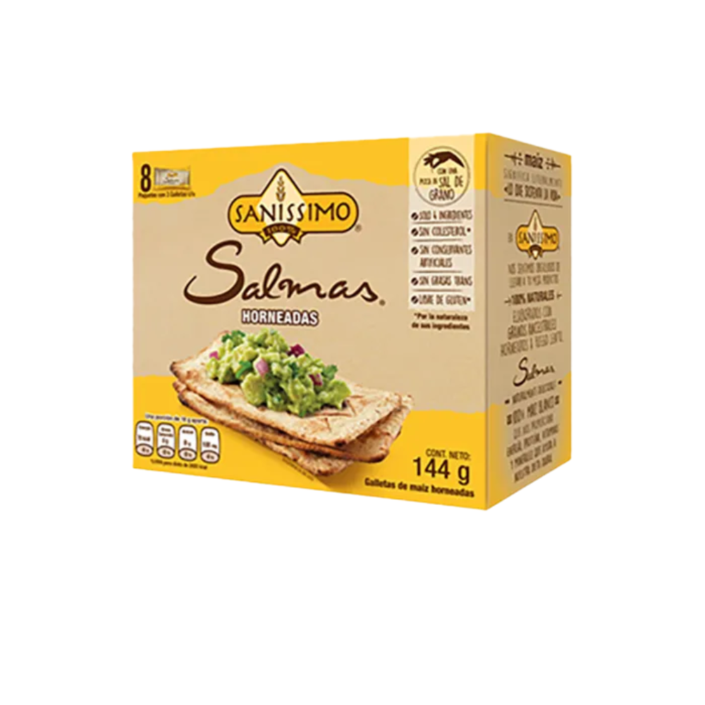 GALLETAS SALMAS SANISSIMO HORNEADA 8 P 144 G
