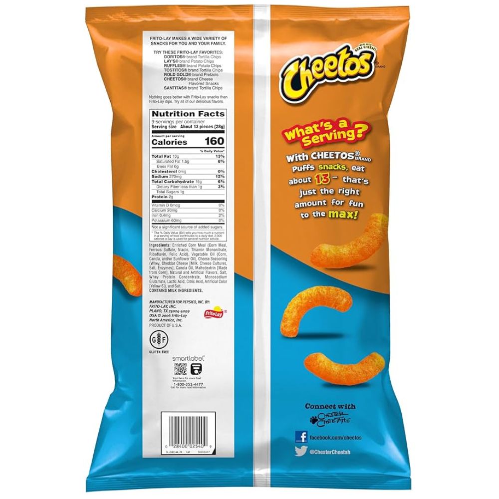 CHEETOS PUFFS X LARGE 9 OZ