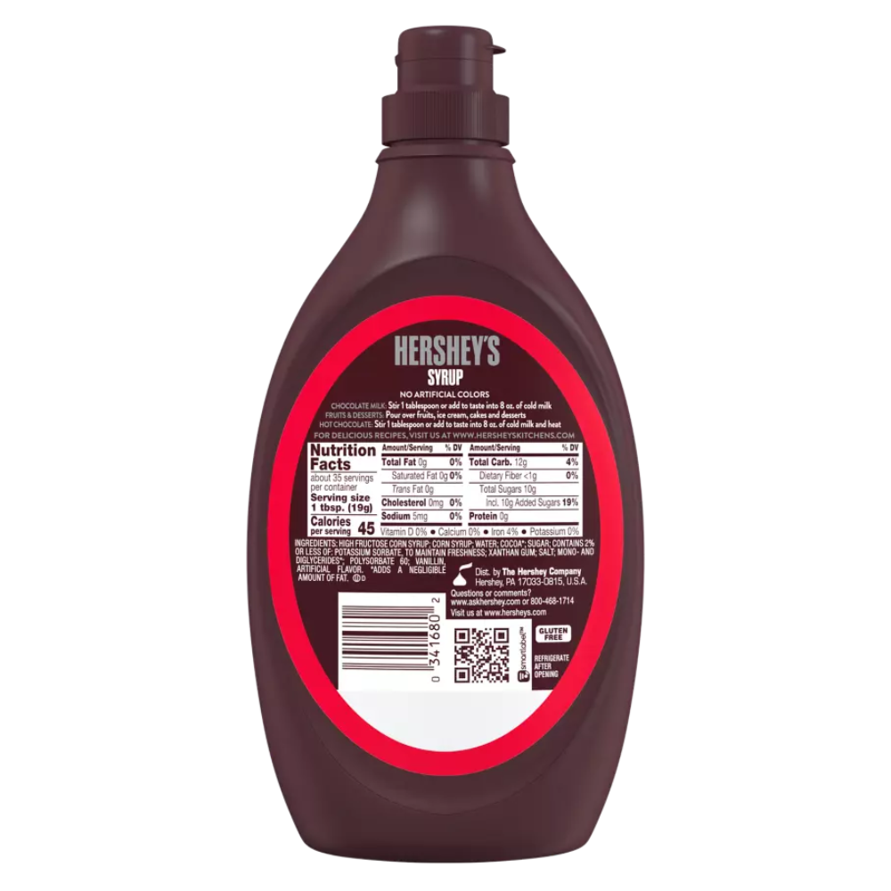 SYRUP HERSHEY'S CHOCOLATE BOTTLE 24 OZ