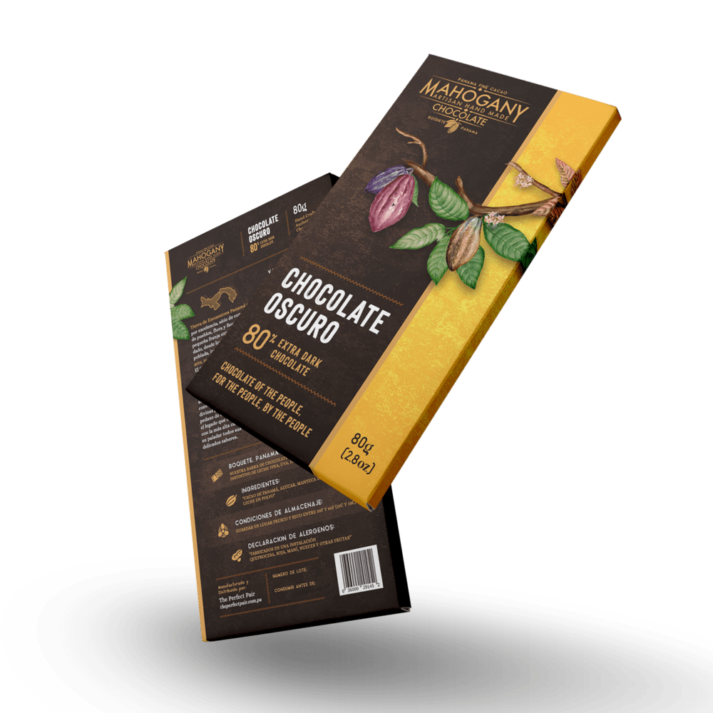 CHOCOLATE OSCURO 80% EXTRA DARK MAHOGANY 70 GR