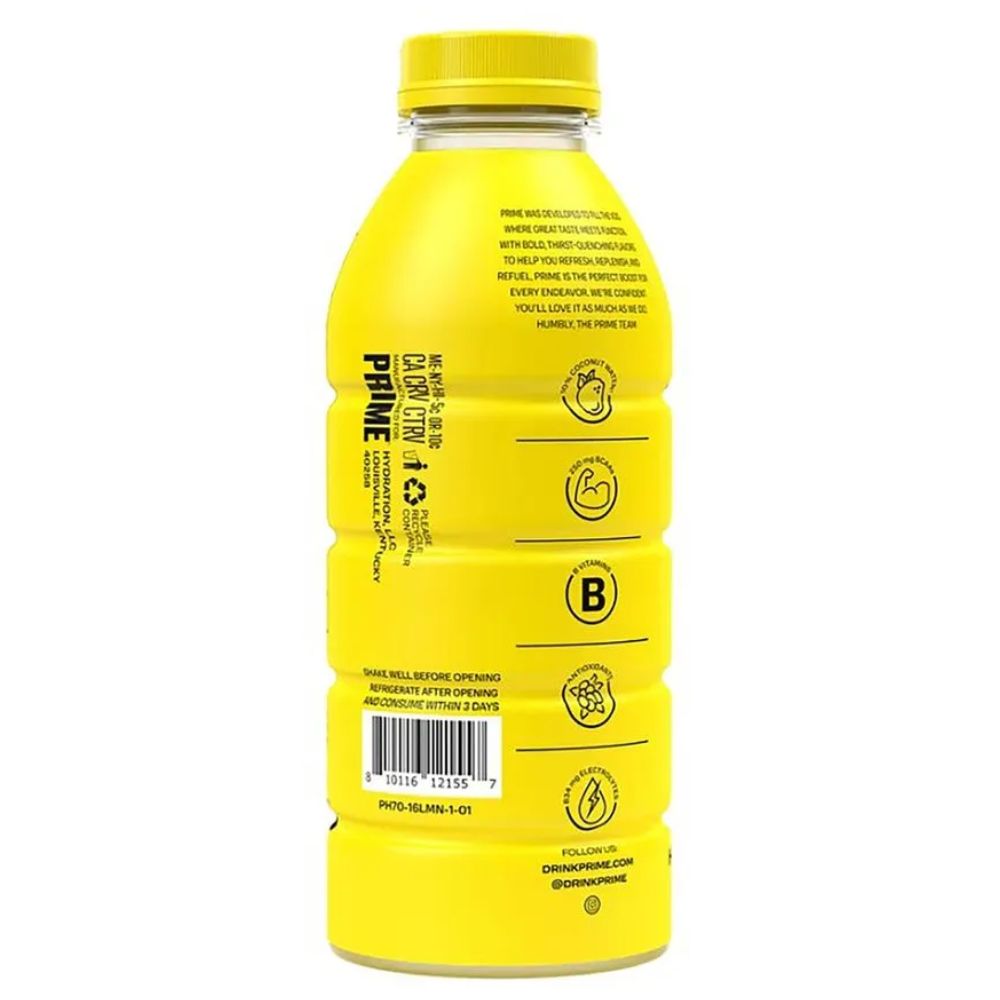 BEBIDA HIDRATANTE PRIME LEMONADE 500 ML