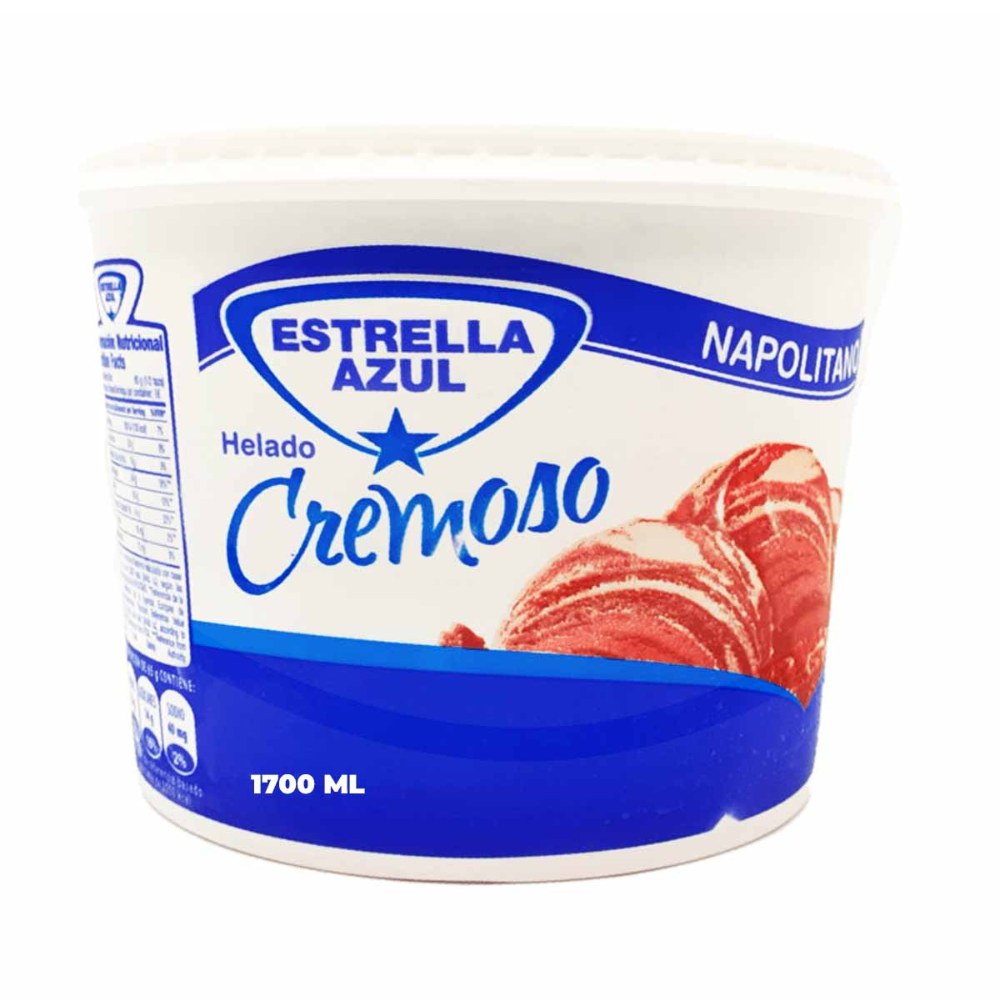 HELADO ESTRELLA AZUL NAPOLITANO 900 ML