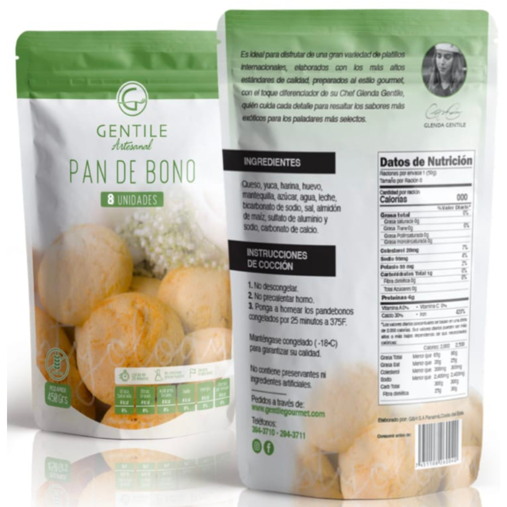 PANDEBONO GENTILE 8 UND - 450 GR