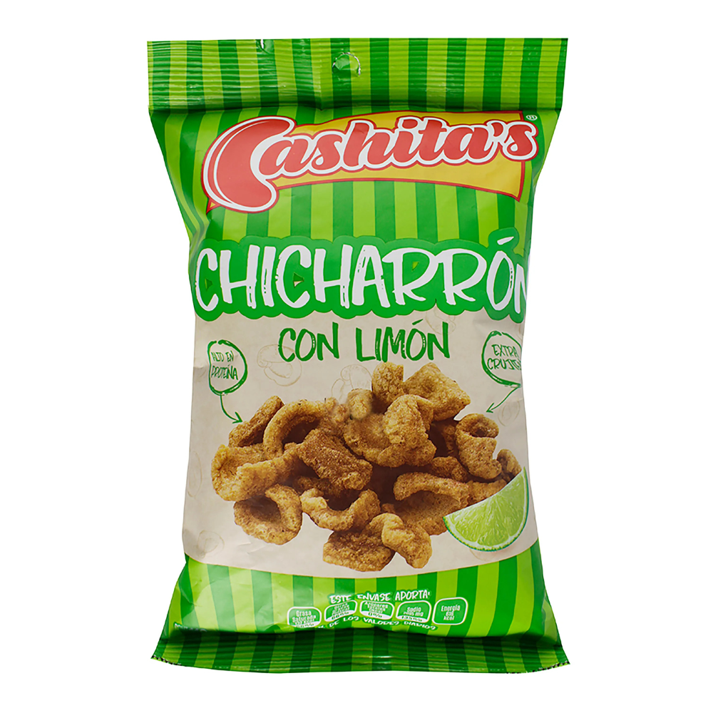 CASHITAS CHICHARRON CON LIMON 110 GR