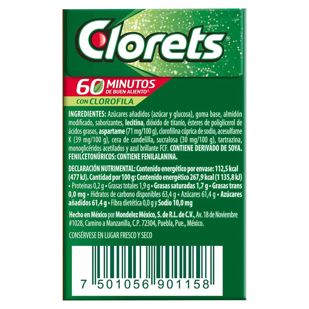 CHICLE CLORETS VALUPAK 42 G