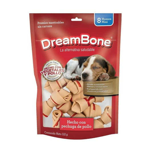 HUESO MINI DE POLLO DREAMBONE  8 UND