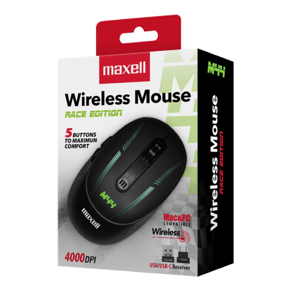 MOUSE INALAMBRICO RACE EDITION MAXELL 1 UND