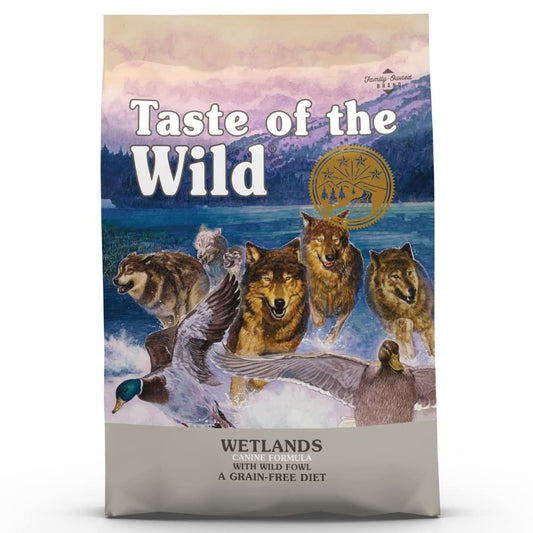 ALIMENTO PARA PERRO WETLANDS CANINE WITH WILD FOWL TASTE OF THE WILD 5.6 KG