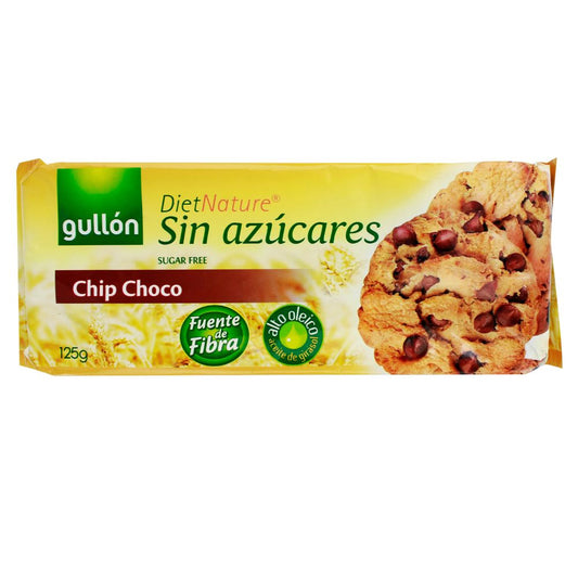 GALLETAS CHOCO CHIP SIN AZUCAR GULLON 125 GR