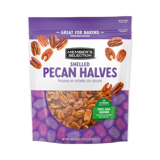 NUECES PECANS EN MITADES MEMBERS SELECTION 907 GR