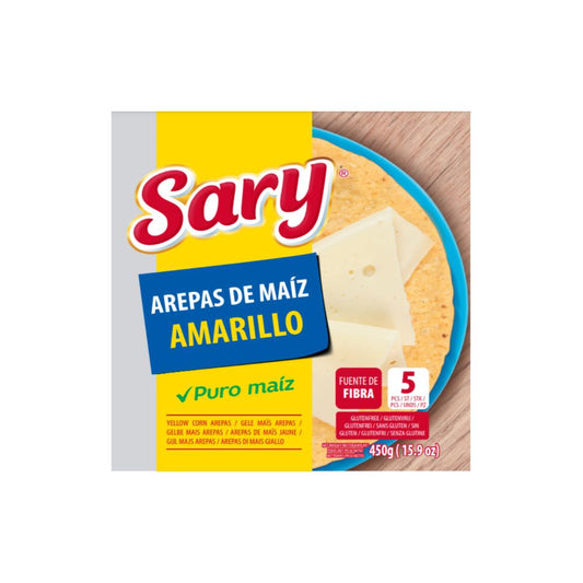 SARY AREPAS DE MAIZ AMARILLO 450 GRS