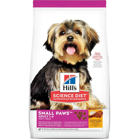 HILL'S SCIENCE DIET SMALL & MINI, ALIMENTO SECO PARA PERROS ADULTOS DE 1 A 6 AÑOS, NUTRICIÓN PREMIUM PARA RAZAS PEQUEÑAS Y MINI, POLLO Y ARROZ INTEGRAL, BOLSA DE 2 KG