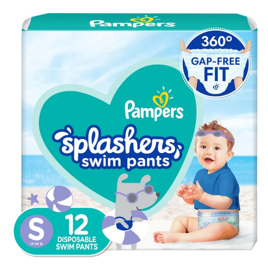 PAÑALES PARA NADAR PAMPERS SPLASHERS TALLA 3, 12 UNIDADES