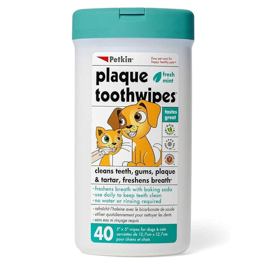TOALLITAS DE DIENTES PARA MASCOTAS PETKIN 40 UND