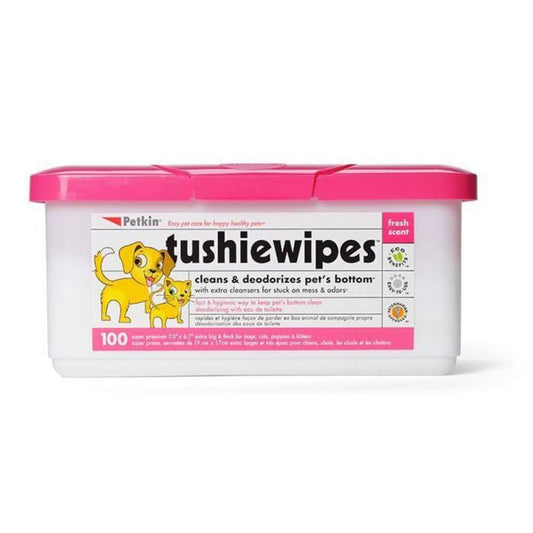 TOALLITAS HUMEDAS PARA MASCOTAS TUSHIWIPES 100 UND