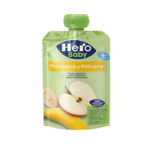 COLADO INFANTIL MANZANA Y PLATANO HERO BABY 100 GR