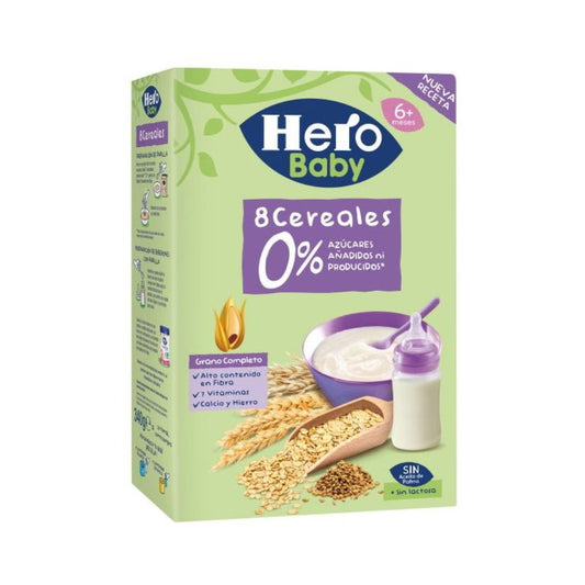 PAPILLA 8 CEREALES HERO BABY 340 GR