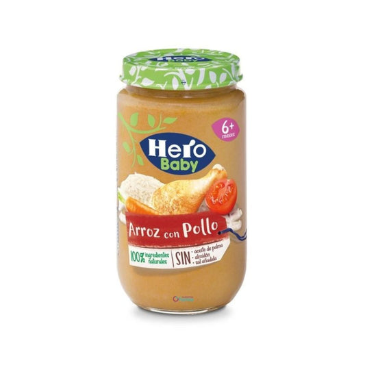 COLADO INFANTIL ARROZ CON POLLO HERO BABY 235 GR