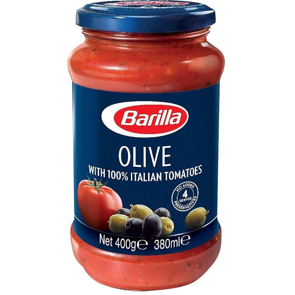 SALSA PARA PASTA OLIVE ROJA BARILLA 400 GRS