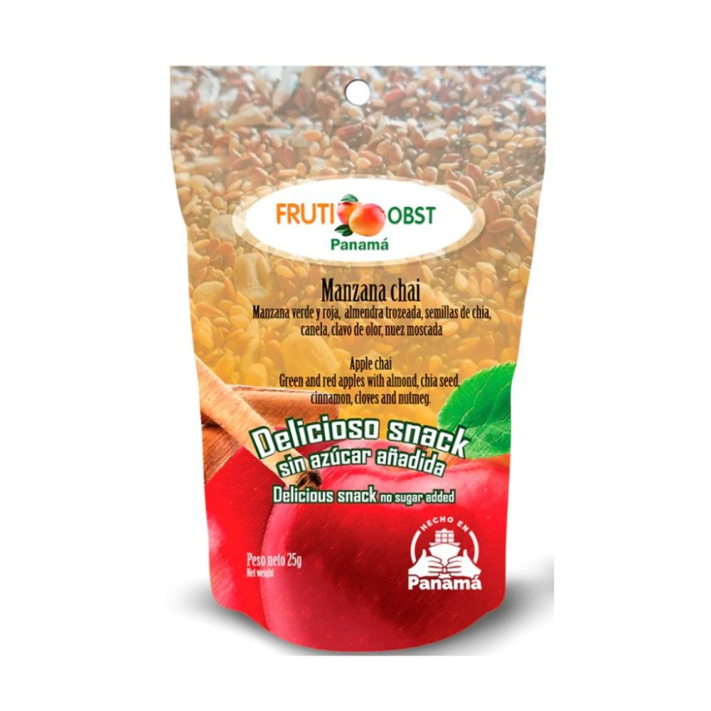 MANZANA CHAI DESHIDRATADA FRUTI OBST 25 GR