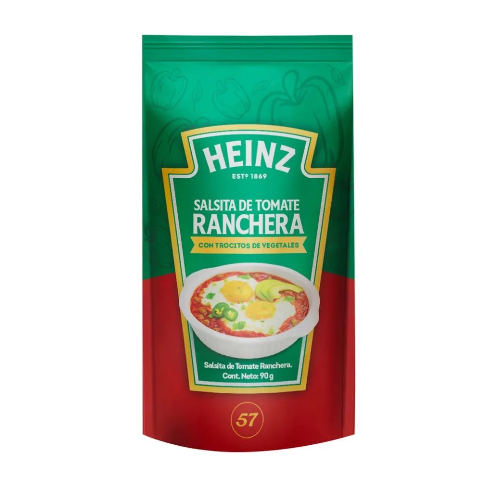 HEINZ SALSITA DE TOMATE RANCHERA 48/90G