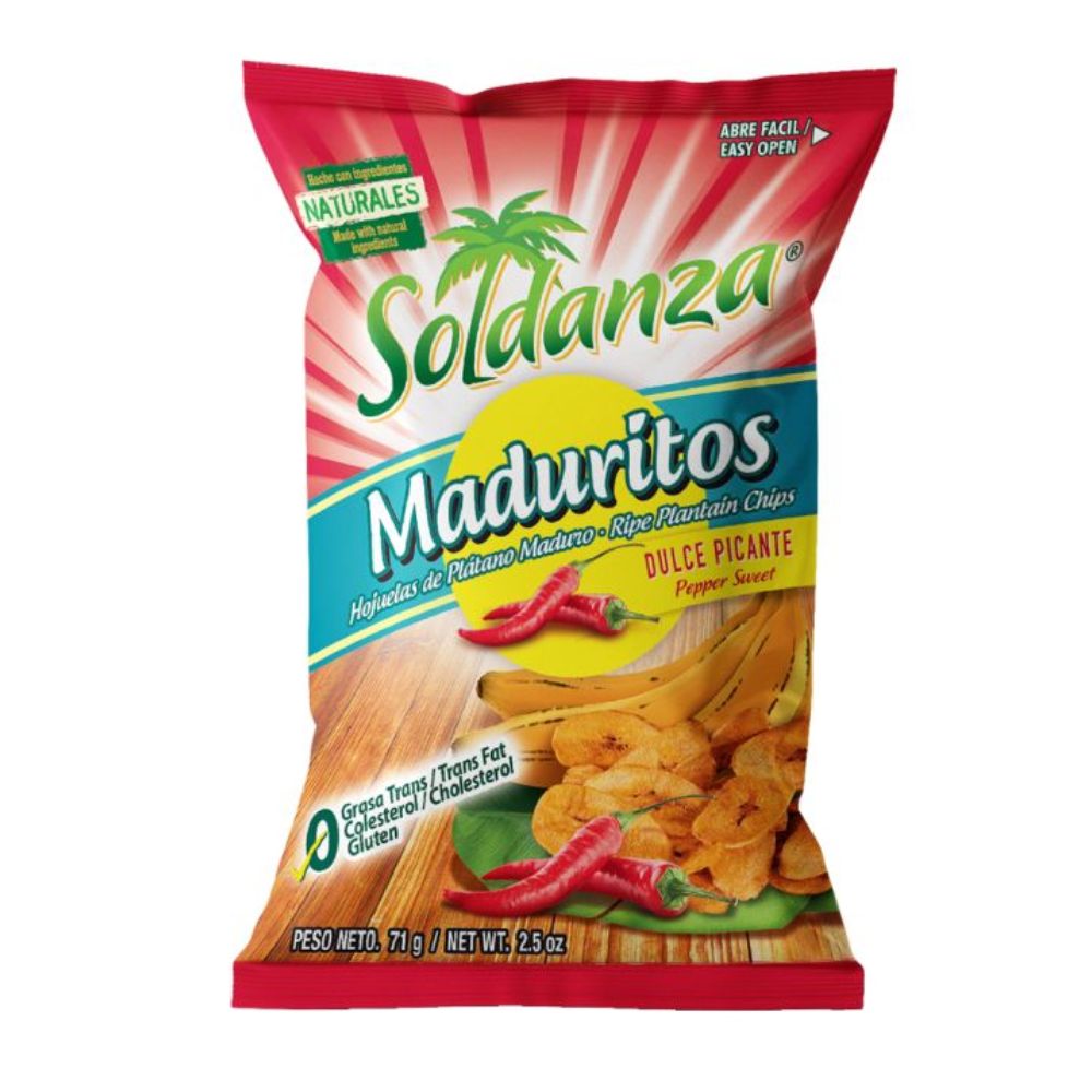 PLATANITOS SOLDANZA MADURITOS DULCE PICANTES 71 GR