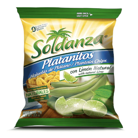PLATANITOS SOLDANZA LIMON 71 GR