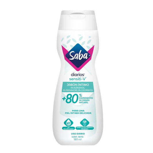 JABÓN ÍNTIMO SABA SENSITIVE-V 180 ML 1 UND
