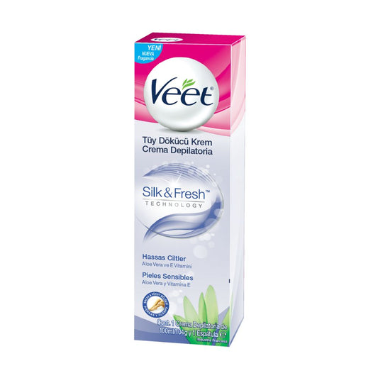 CREMA DEPILATORIA CORPORAL PIEL SENSIBLE VEET ENVASE 100 ML