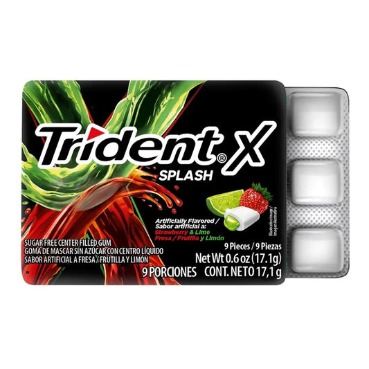 CHICLES TRIDENT SPLASH FRESA LIMON