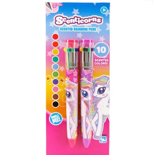 BOLIGRAFOS DE 10 COLORES SCENTICORNS CON OLOR 2 UND