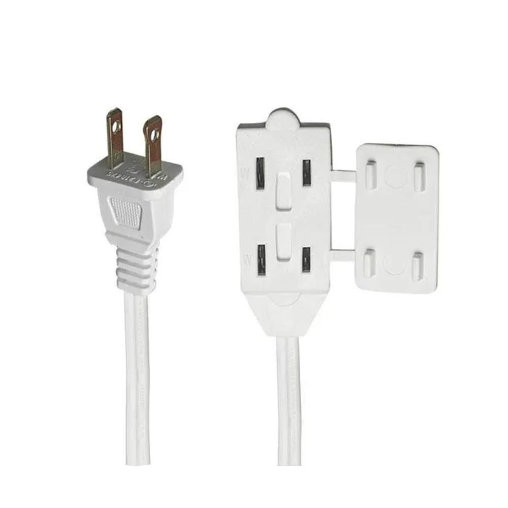 EXTENSION ELECTRICA DE 20' DE CALIBRE 16/2 RESIDENCIAL DE COLOR BLANCO