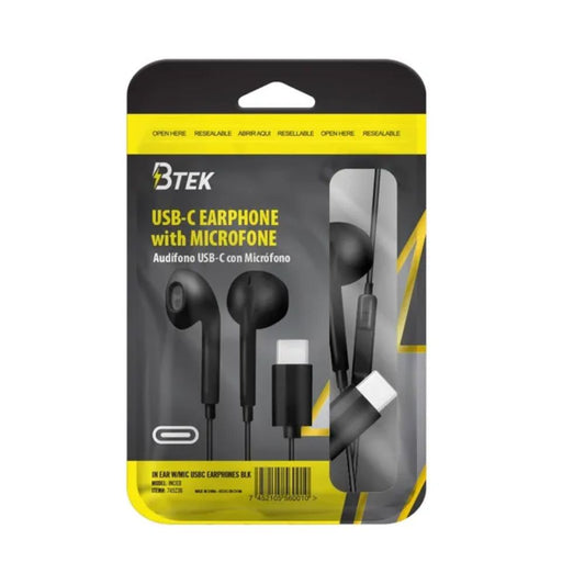 AUDIFONOS USB-C CON MICROFONO COLOR NEGRO