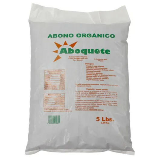 ABONO ORGÁNICO ABOQUETE DE 5LB