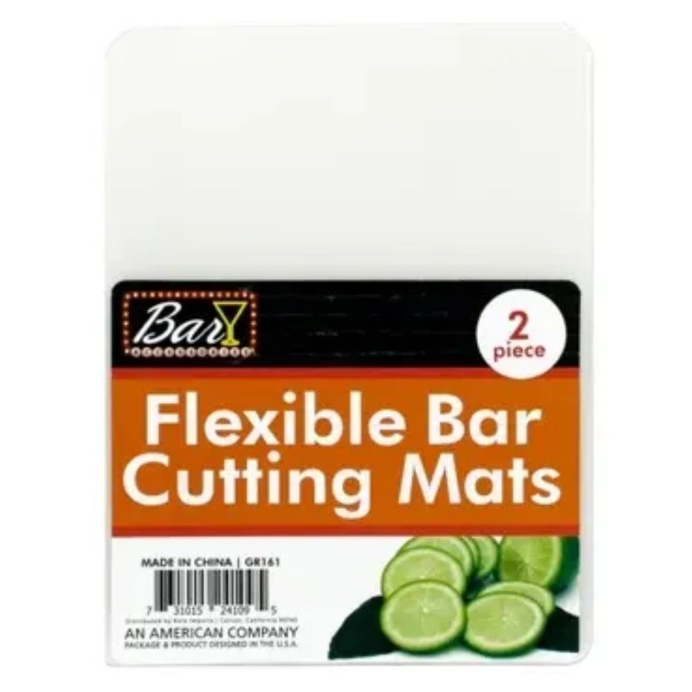 JUEGO DE 2 TABLAS DE PICAR FLEXIBLES PARA BAR COLOR BLANCO