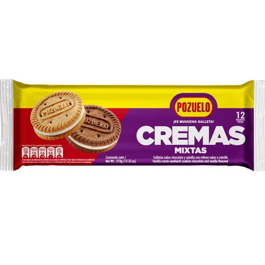 GALLETAS CREMAS MIXTAS POZUELO 12 UDS
