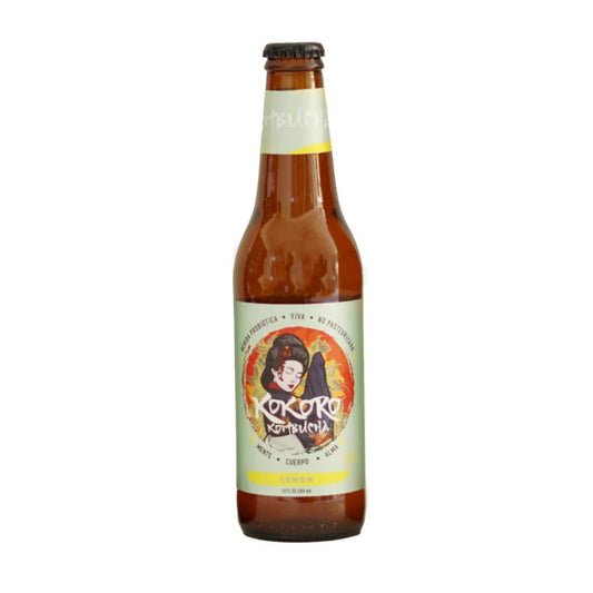 KOKORO KOMBUCHA BEBIDA PROBIÓTICA LIMON 355 ML